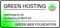 Green hosting for seanhegarty.uk verified by the Green Web Foundation